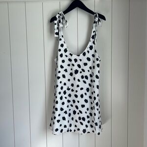 Buddy Love printed tie strap swing mini dress